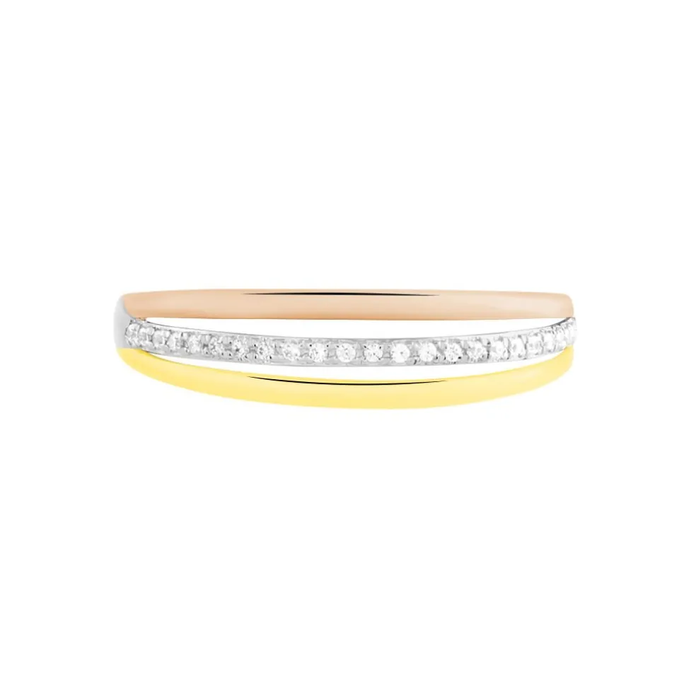 Bague Or Tricolore Vanadis Diamants
