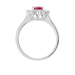 Bague Perez Argent Blanc Oxyde De Zirconium