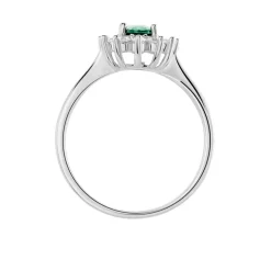 Bague Perez Argent Blanc Oxyde De Zirconium