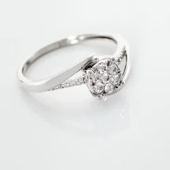 Bague  Petunia Or Blanc Diamant