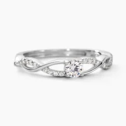 Bague Phoebus Argent Blanc Oxyde De Zirconium