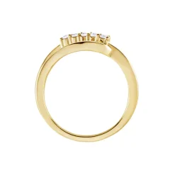 Bague Plaqué Or Jaune Ciera Oxydes De Zirconium
