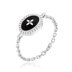 Bague Polka Argent Blanc