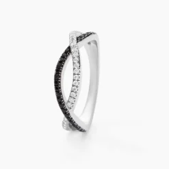 Bague Prudentia Argent Blanc Oxyde De Zirconium