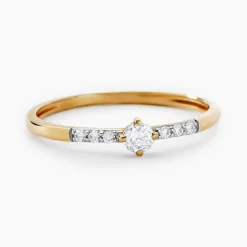 Bague Rebeckah Or Jaune Diamant Synthétique