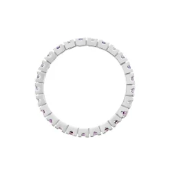 Bague Rio Argent Blanc Oxyde De Zirconium