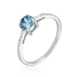 Bague Rio Argent Blanc Oxyde De Zirconium