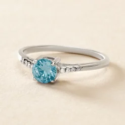 Bague Rio Argent Blanc Oxyde De Zirconium