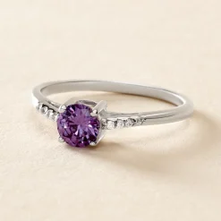 Bague Rio Argent Blanc Oxyde De Zirconium