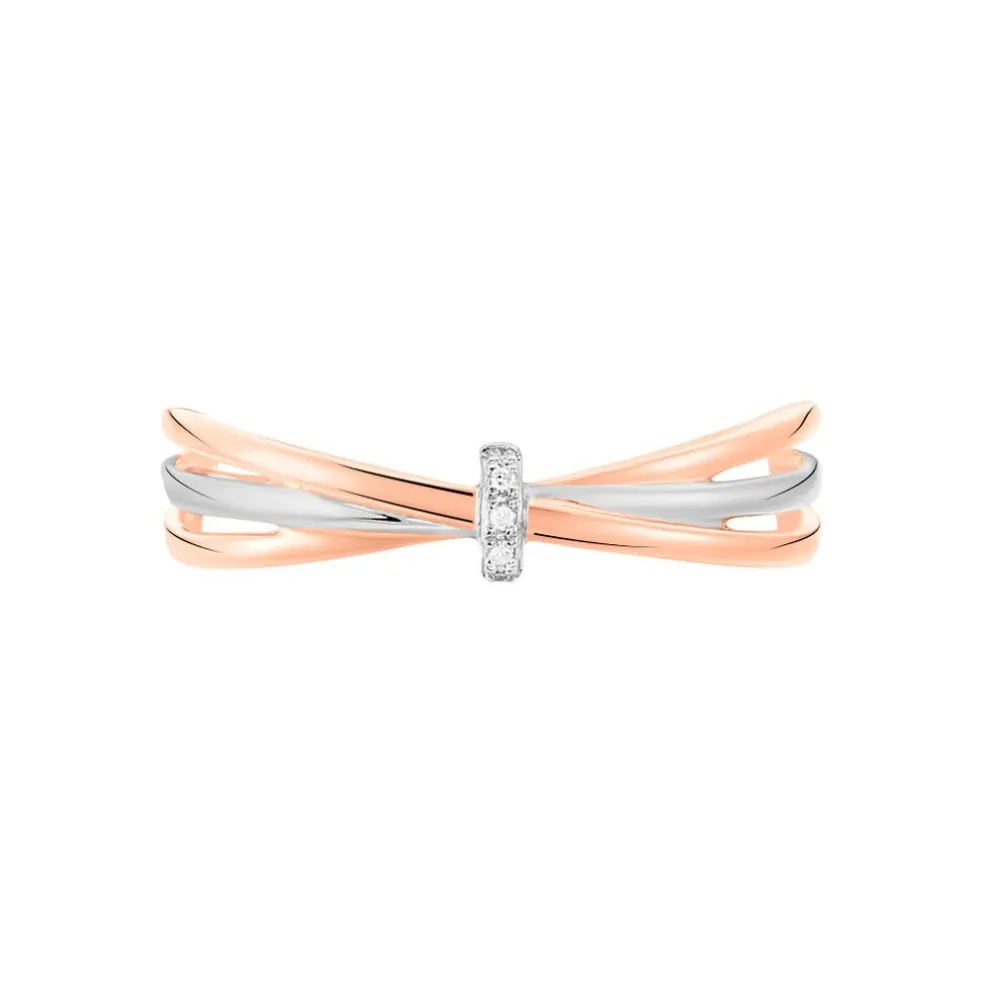 Bague Ruthe Or Bicolore Diamant
