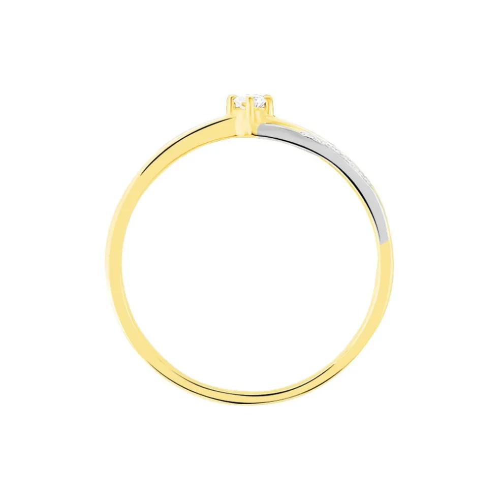 Bague Selene Or Bicolore Diamant