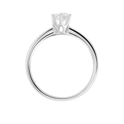 Bague Solitaire Dallal Or Blanc Diamant