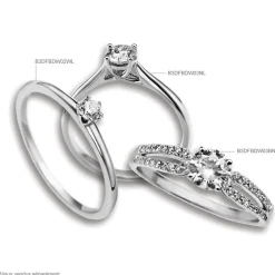 Bague Solitaire Natalia Or Rose Diamant