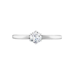 Bague Solitaire Natalia Pl Platine Blanc Diamant