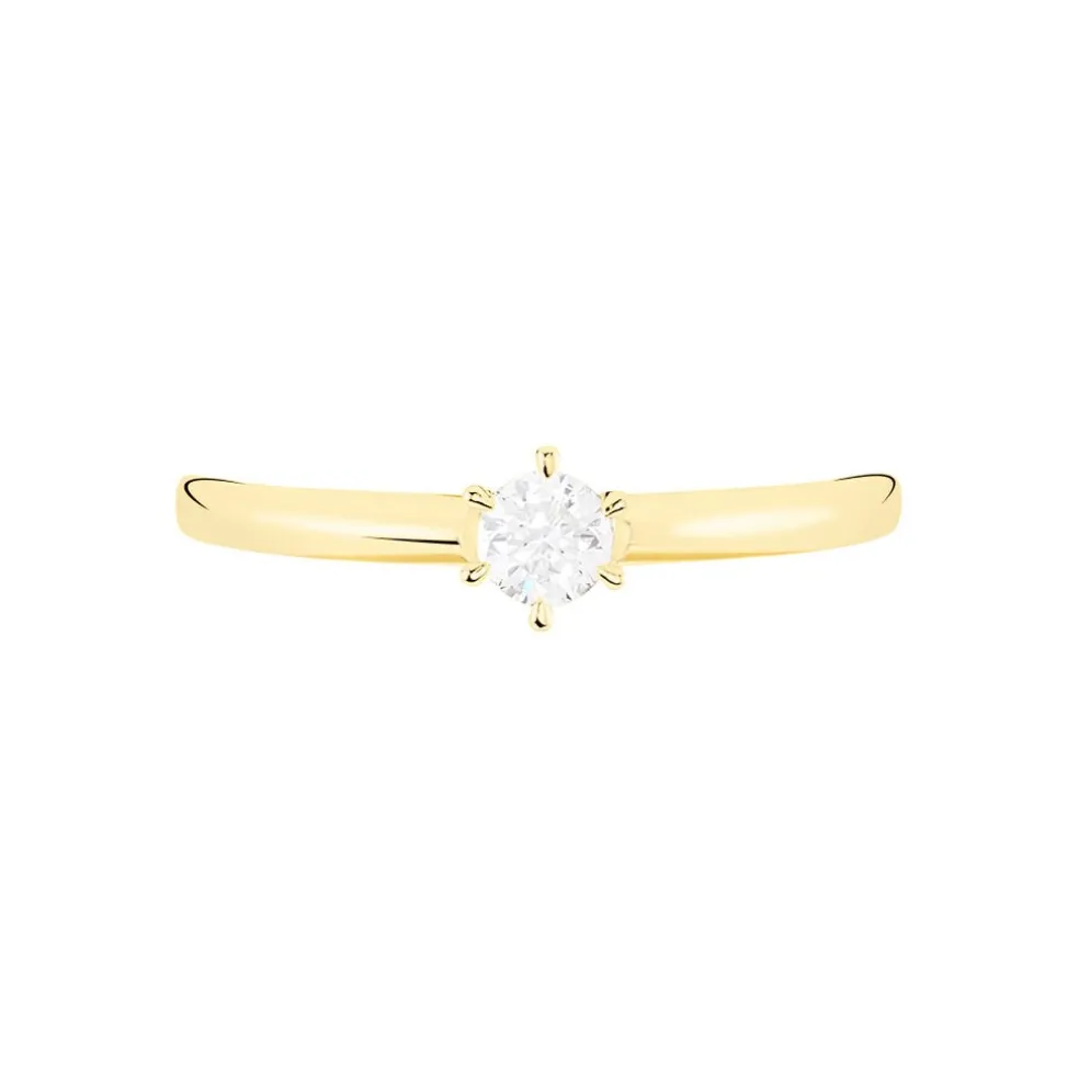 Bague Solitaire Samantha Or Jaune Diamant