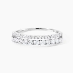 Bague The Crown Or Blanc Oxyde De Zirconium