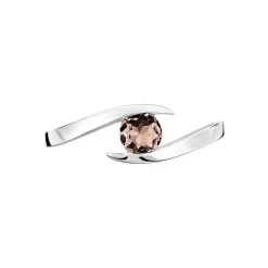 Bague Tiphaine Or Blanc Quartz