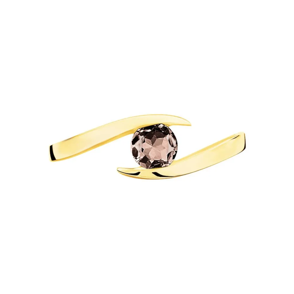 Bague Tiphaine Or Jaune Quartz
