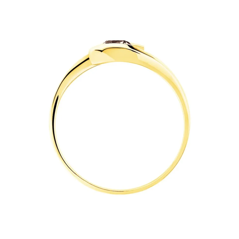 Bague Tiphaine Or Jaune Quartz