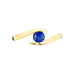 Bague Tiphaine Or Jaune Saphir