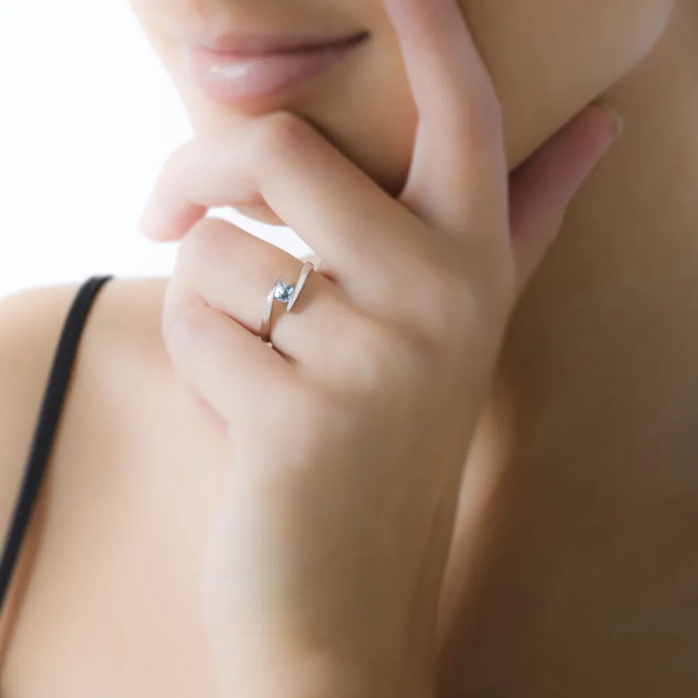 Bague Tiphaine Or Jaune Saphir