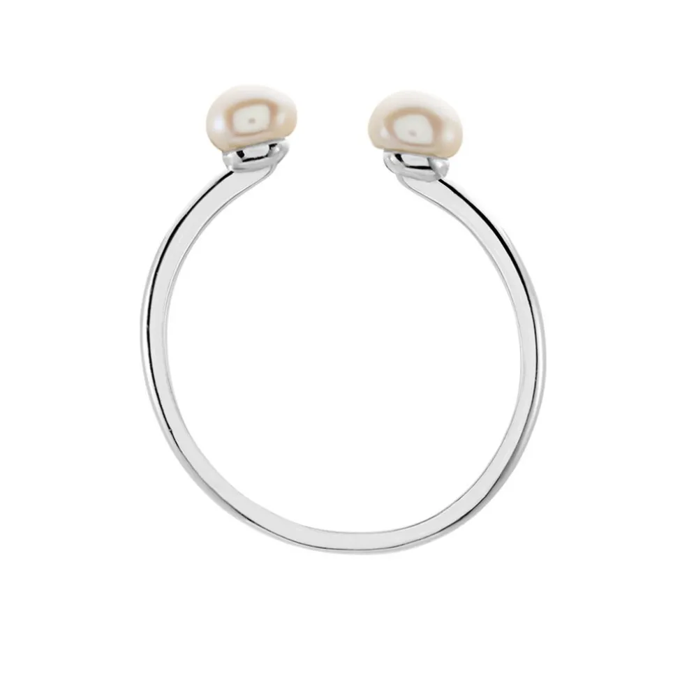 Bague Ull Argent Blanc Perle De Culture