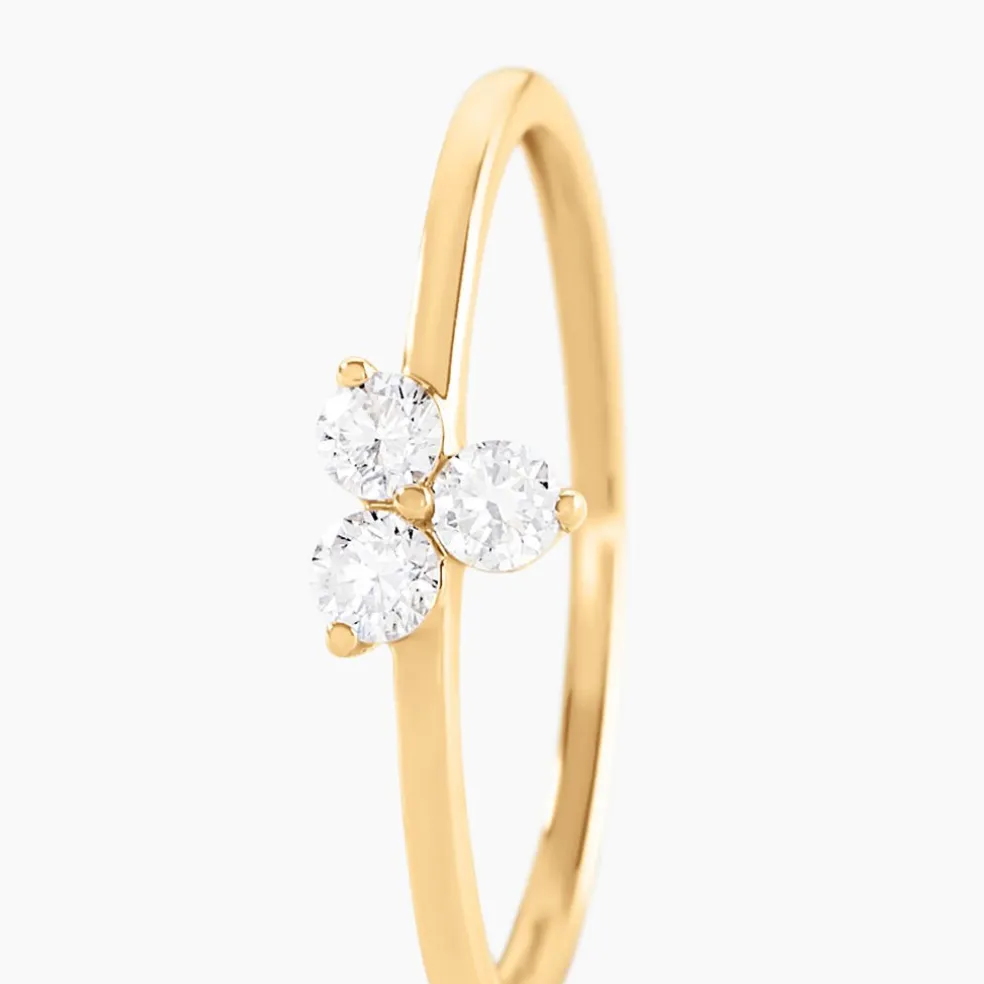 Bague Usoa Or Jaune Diamant Synthétique
