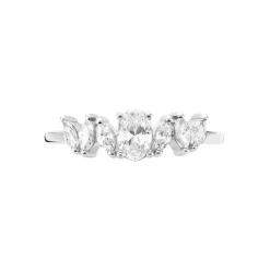 Bague Winter Sweetness Argent Blanc Oxyde De Zirconium