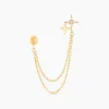 Bijou D'oreille Unitaire Mikko Or Jaune Oxyde De Zirconium