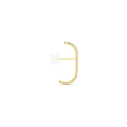 Bijou D'oreille Unitaire Mostyn Or Jaune Oxyde De Zirconium