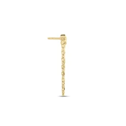 Bijou D'oreille Unitaire Plaqué Or Jaune Kazia Oxydes De Zirconium