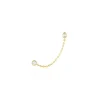 Bijou D'oreille Unitaire Pendante Larus Or Jaune Oxyde De Zirconium