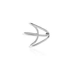 Bijou D'oreille Unitaire Sini Argent Blanc