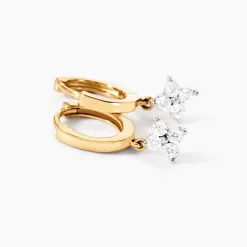 Bijoux D'Oreilles Eternal Spring Or Jaune Diamant