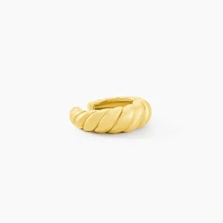 Bijoux D'Oreilles Joanette Acier Jaune