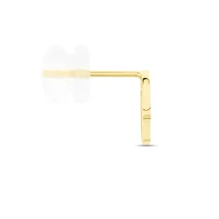 Boucle D'oreille Fachtna Or Jaune Oxyde De Zirconium