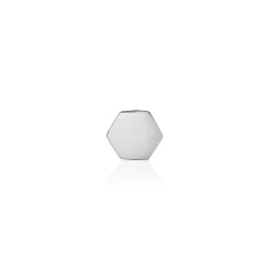 Boucle D'oreille Puce Unitaire Unitaire Kole Acier Blanc