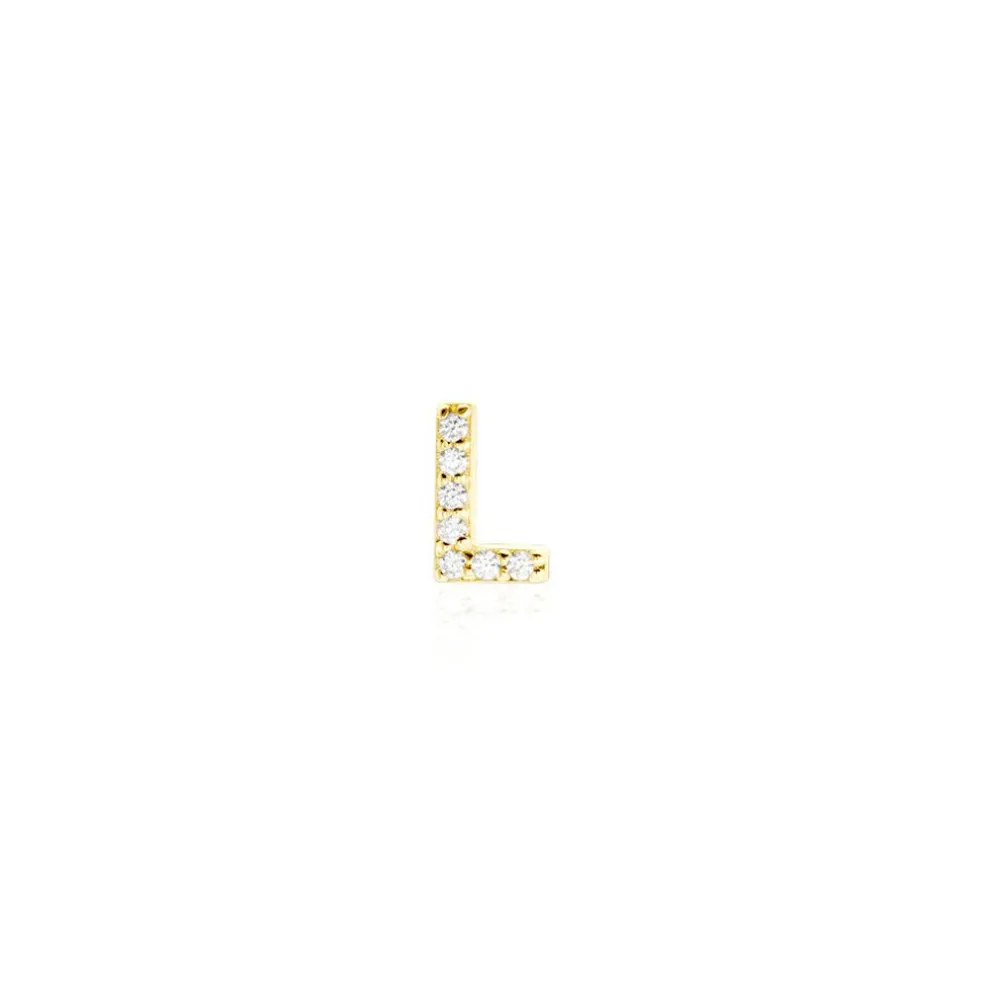 Boucle D'oreille Puce Unitaire Jodoca Or Jaune Oxyde De Zirconium