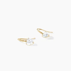 Boucles D'oreilles Djimmy Or Jaune Oxyde