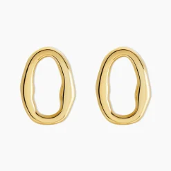 Boucles D'oreilles Gold Aura Acier Jaune