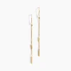 Boucles D'oreilles Pendantes Rain Or Jaune