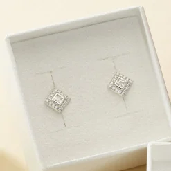 Boucles D'oreilles Pendantes Marie-elsa Argent  Oxyde De Zirconium