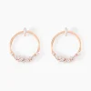 Boucles D'oreilles Pendantes Celene Argent Rose Oxyde De Zirconium