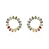 Boucles D'oreilles Pendantes Plaqué Or Jaune Ethem Pierres
