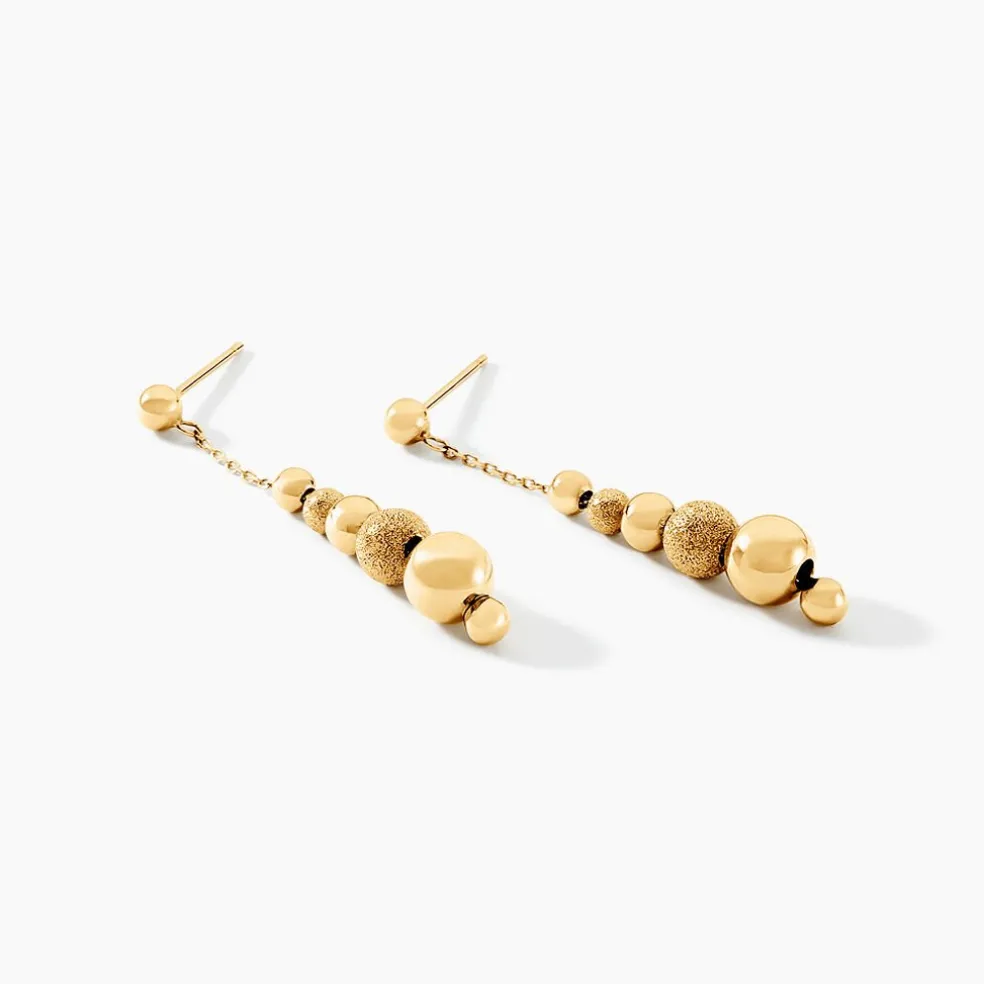 Boucles D'oreilles Pendantes Brooks Or Jaune