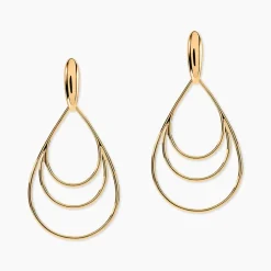 Boucles D'oreilles Pendantes Jenyfer Plaqué Or Jaune