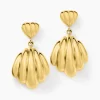 Boucles D'oreilles Pendantes Dila Acier Jaune