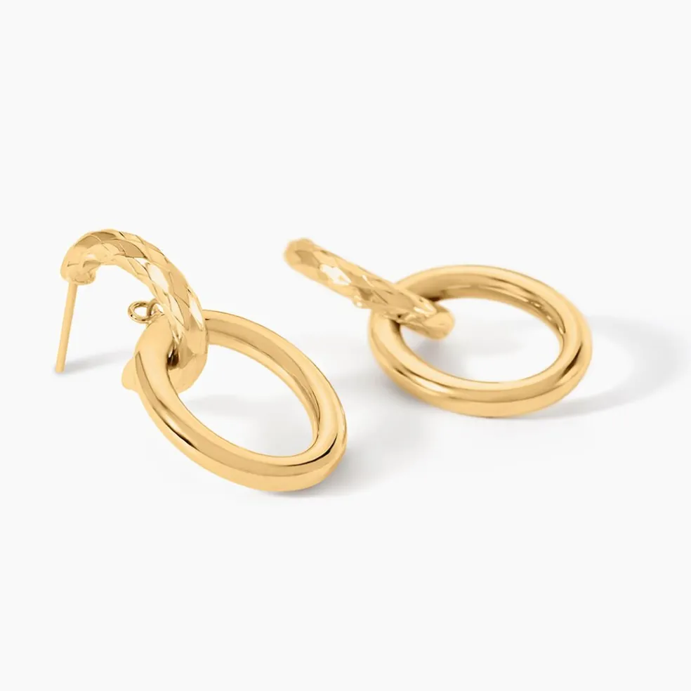 Boucles D'Oreilles Pendantes Caileigh Or Jaune