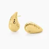 Boucles D'oreilles Pendantes Iliane Acier Doré