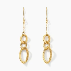 Boucles D'oreilles Pendantes Oralee Or Jaune